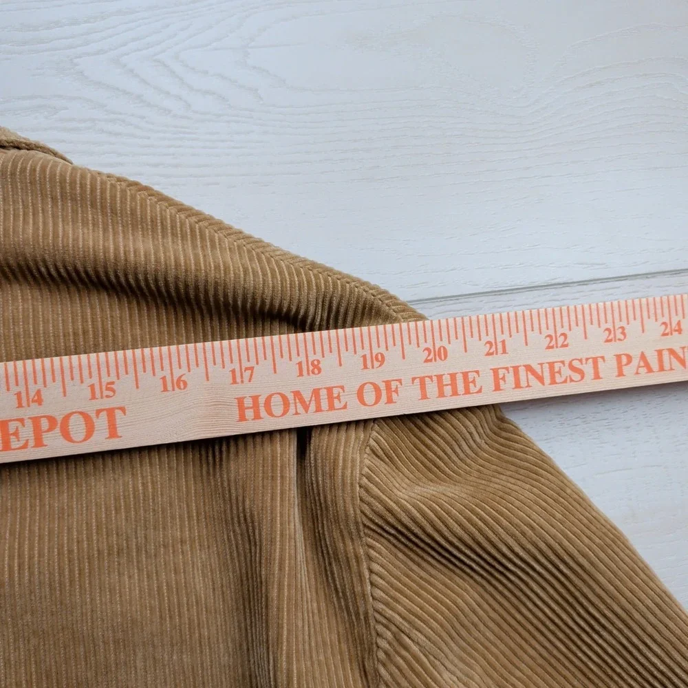 American Eagle Sport Coat‎ Blazer Mens M 44R Brown Corduroy Elbow Patches Plaid